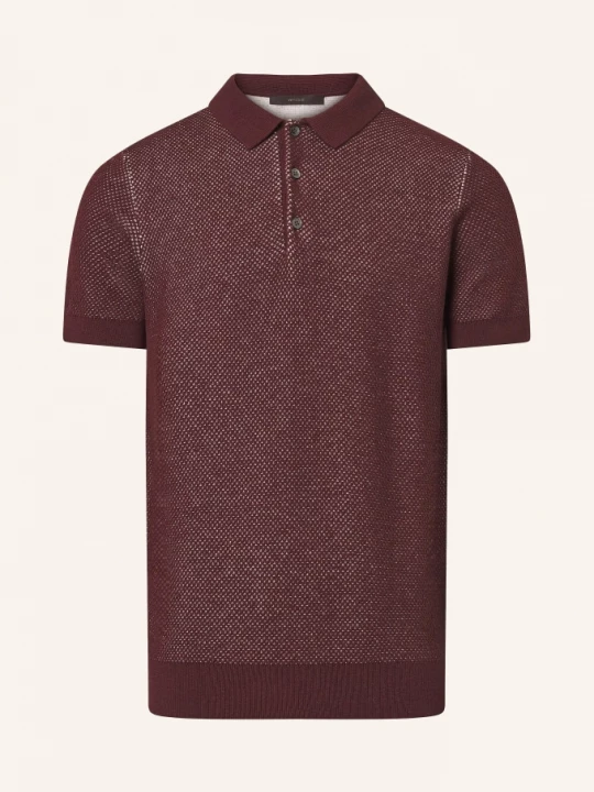 Obrázek produktu Windsor. Pletené Polo Tričko Cashmilo koňaková / bílá