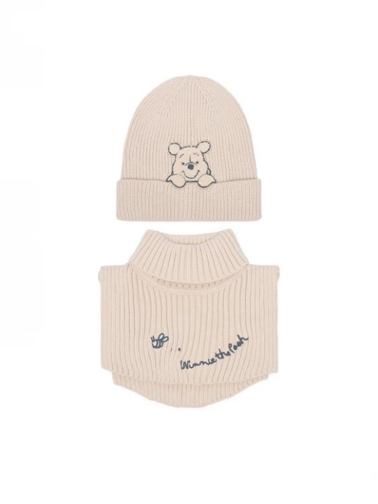 Obrázek produktu Winnie The Pooh Set čepice a tunelová šála CEO-ACCCS-AW26-218WTP Béžová