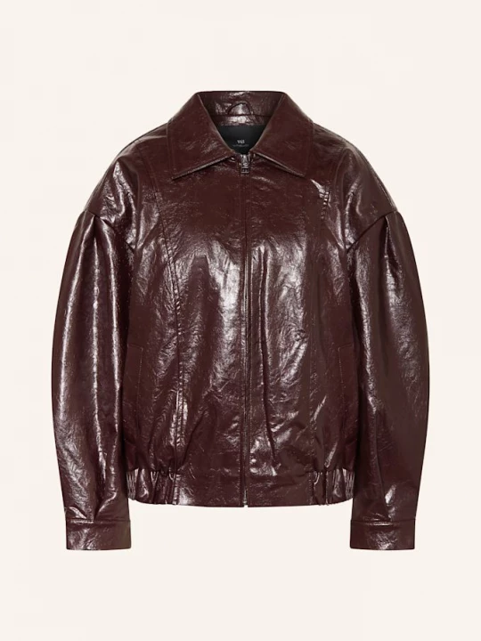 Obrázek produktu Withblack Blouson Gilian V Koženém Vzhledu tmavě hnědá