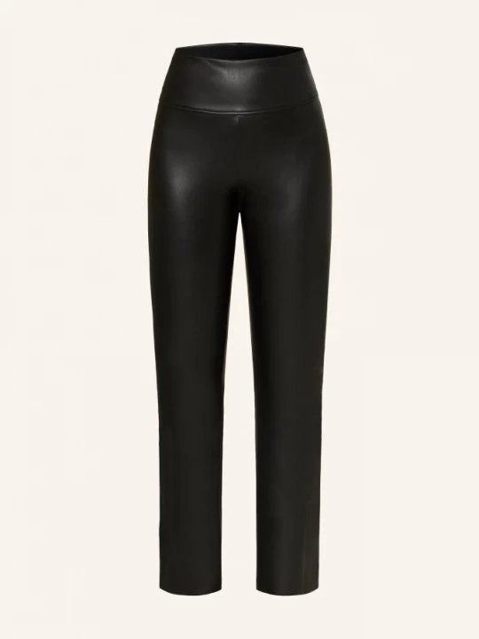 Obrázek produktu Wolford Kalhoty Edie V Koženém Vzhledu černá