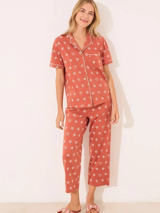 Obrázek produktu women'secret Bavlněné pyžamo women'secret oranžová