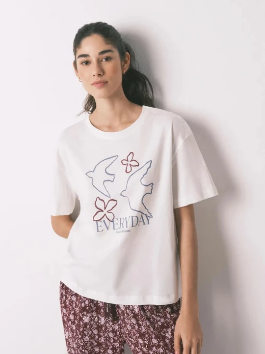 Obrázek produktu women'secret Bavlněné pyžamové tričko women'secret béžová