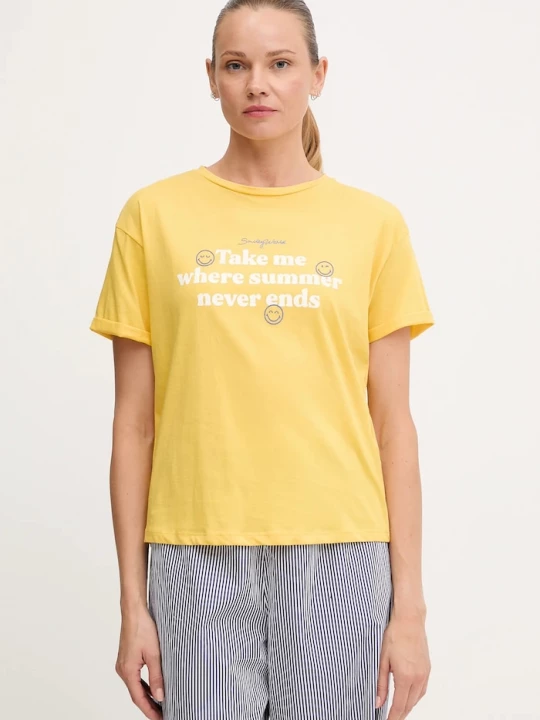 Obrázek produktu women'secret Bavlněné pyžamové tričko women'secret žlutá