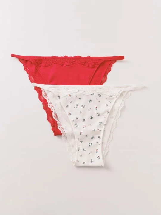 Obrázek produktu women'secret Kalhotky brazilky women'secret 2-pack zelená