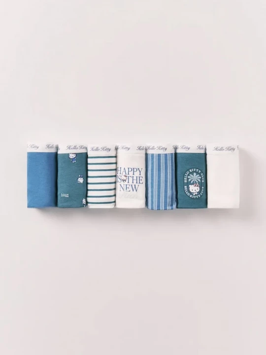 Obrázek produktu women'secret kalhotky dámské bavlněné 7-pack modrá