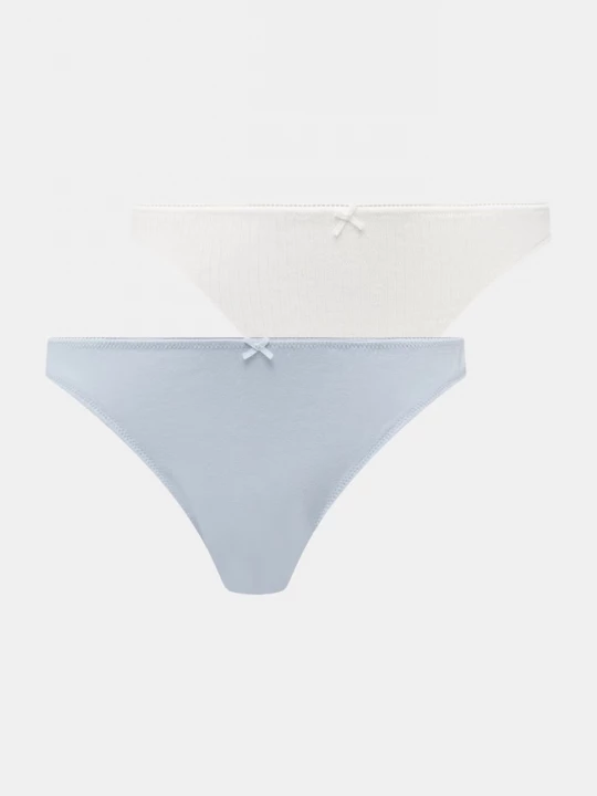 Obrázek produktu women'secret kalhotky dámské bavlněné elastanem 2-pack modrá