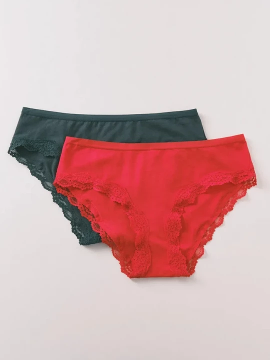 Obrázek produktu women'secret Kalhotky women'secret 2-pack zelená