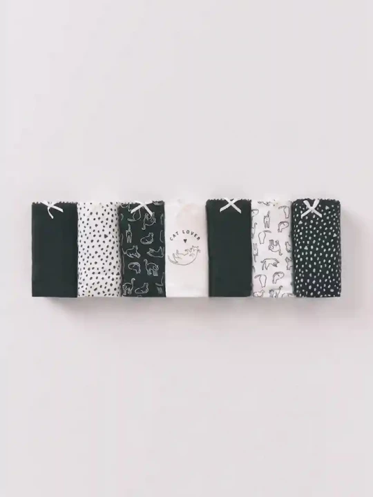 Obrázek produktu women'secret Kalhotky women'secret 7-pack černá