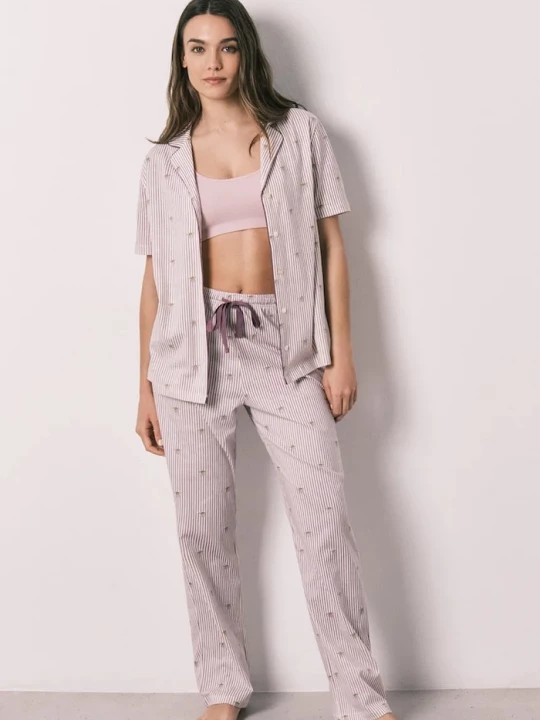 Obrázek produktu women'secret loungewear set dámské bavlněné béžová