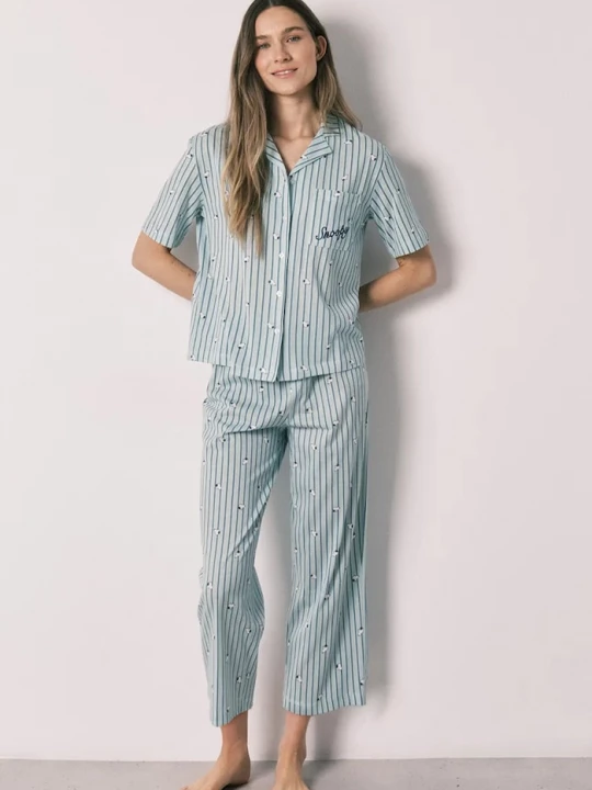 Obrázek produktu women'secret loungewear set dámské bavlněné zelená