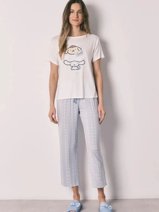 Obrázek produktu women'secret Loungewear set dámské s viskózou bílá