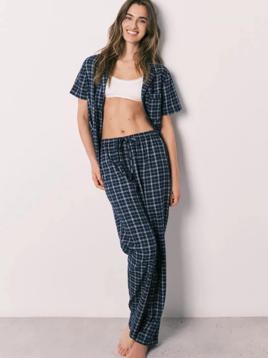 Obrázek produktu women'secret loungewear set dámské s viskózou námořnická modř