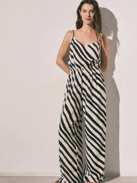 Obrázek produktu women'secret palazzo overal dámský z viskózy černá