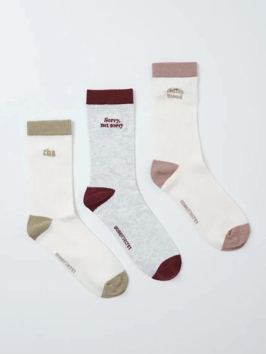 Obrázek produktu women'secret ponožky dámské s bavlnou 3-pack