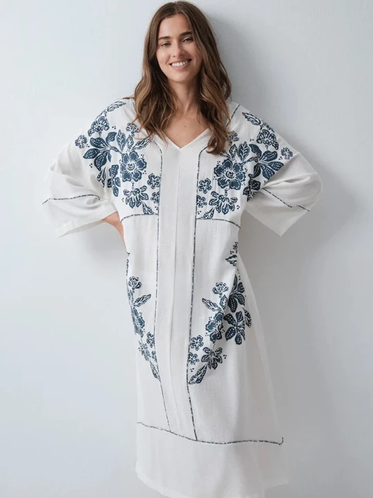 Obrázek produktu women'secret šaty s viskózou béžová