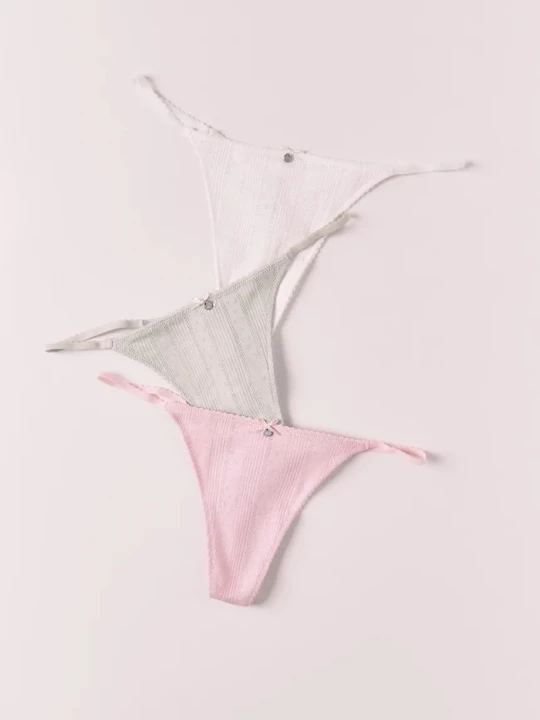Obrázek produktu women'secret tanga dámské bavlněné 3-pack