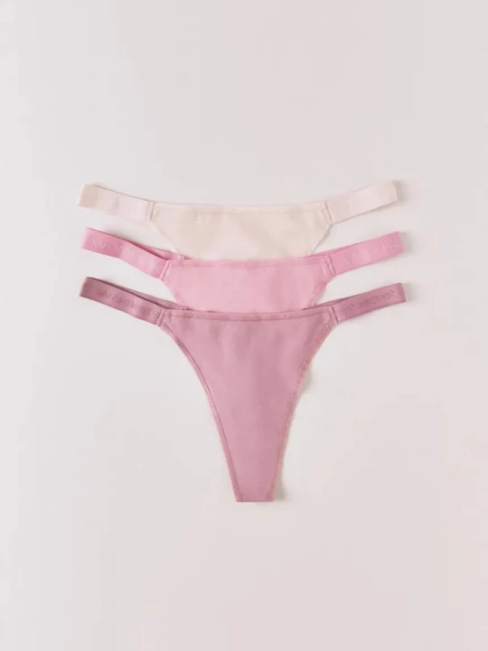 Obrázek produktu women'secret Tanga women'secret 3-pack růžová