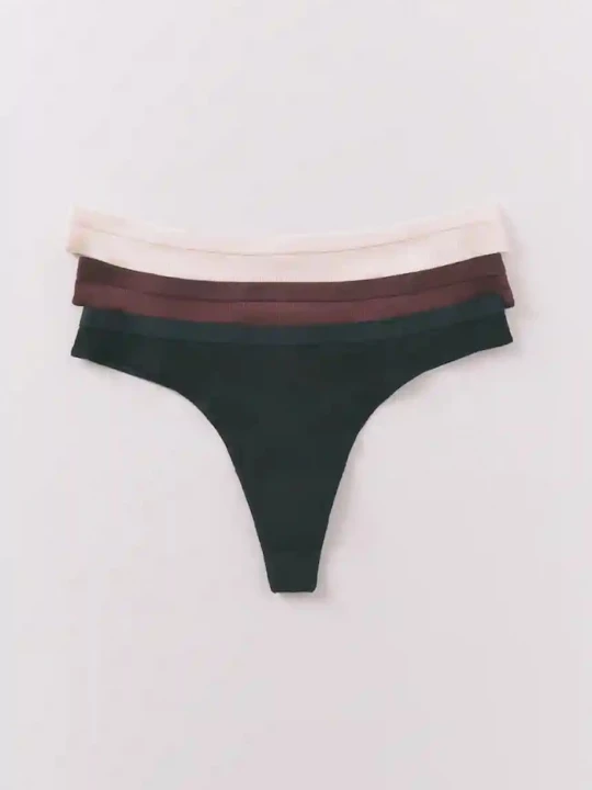 Obrázek produktu women'secret Tanga 3-pack zelená