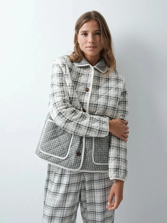 Obrázek produktu women'secret župan dámský s bavlnou béžová