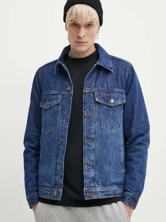 Obrázek produktu Wood Wood Džínová bunda Wood Wood Ivan Denim modrá