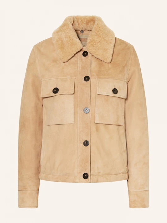 Obrázek produktu Woolrich Kožená Bunda Amber velbloudí