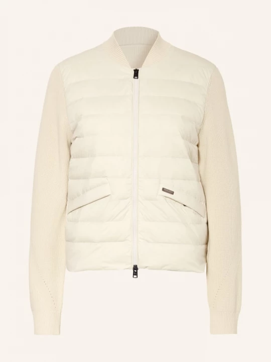 Obrázek produktu Woolrich Peříová Bunda Z Kombinace Materiálů krémová