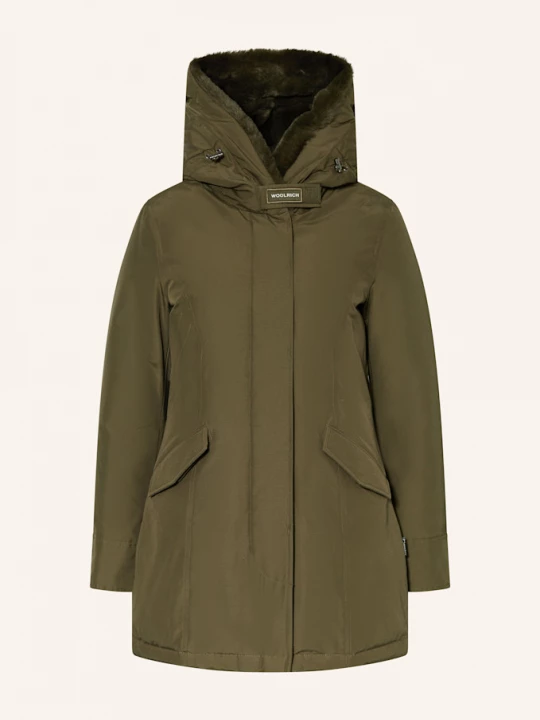 Obrázek produktu Woolrich Péřová Bunda Beaker S Umělou Kožešinou khaki