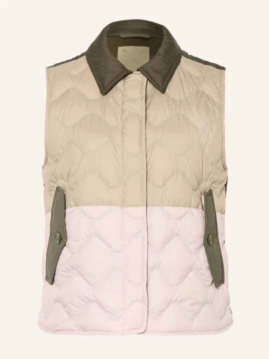 Obrázek produktu Woolrich Péřová Vesta Heritage béžová / růžová / khaki