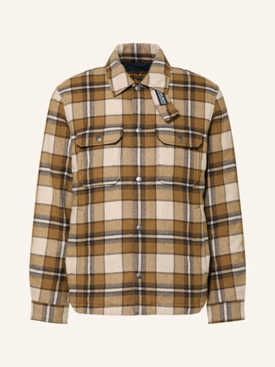 Obrázek produktu Woolrich Svrchní Košile koňaková / krémová / tmavě šedá