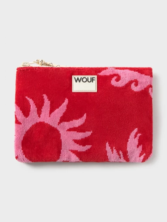 Obrázek produktu WOUF Bavlněná kosmetická taška WOUF Tulum 21 x 13 cm červená