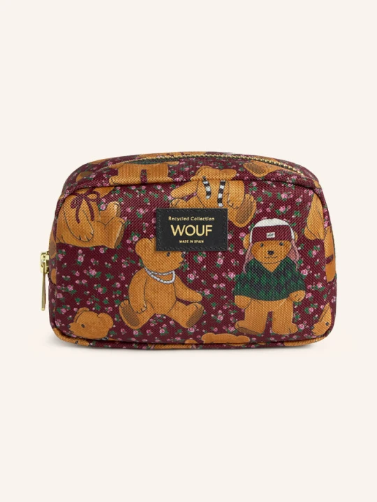 Obrázek produktu Wouf Kosmetická Taška Cozy tmavě červená / koňaková / růžová