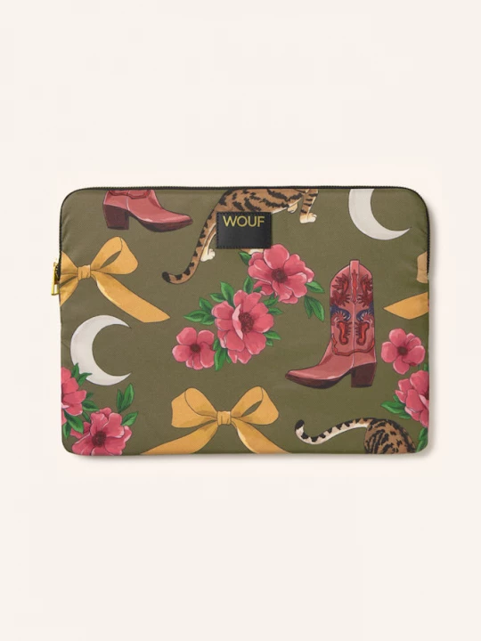 Obrázek produktu Wouf Pouzdro Na Notebook Gina olivová / růžová / žlutá