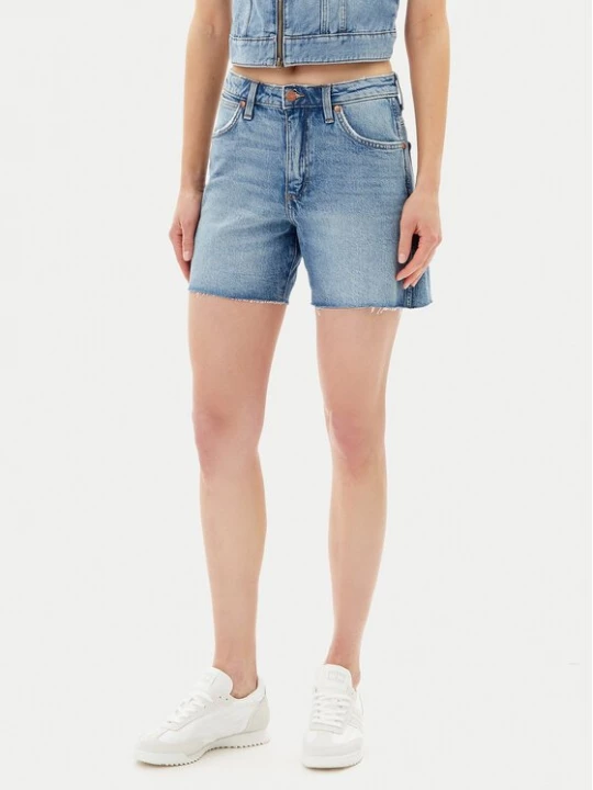 Obrázek produktu Wrangler Džínové šortky Cowboy 112362703 Modrá Relaxed Fit