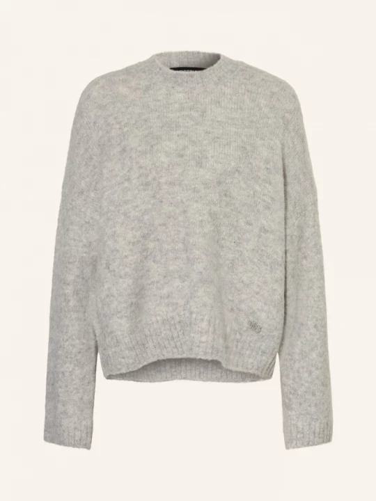 Obrázek produktu Wrstbhvr Oversized Svetr Enci S Alpakou šedá / bílá