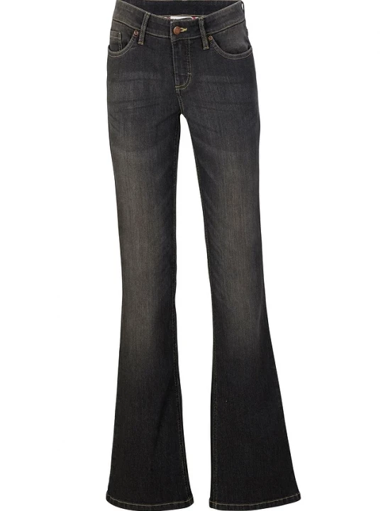 Obrázek produktu Wygodne dżinsy ze stretchem o kroju bootcut, mid waist BonPrix czarny