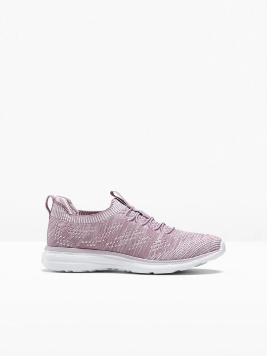 Obrázek produktu Wygodne sneakersy wsuwane z miękkiego materiału BonPrix fioletowy