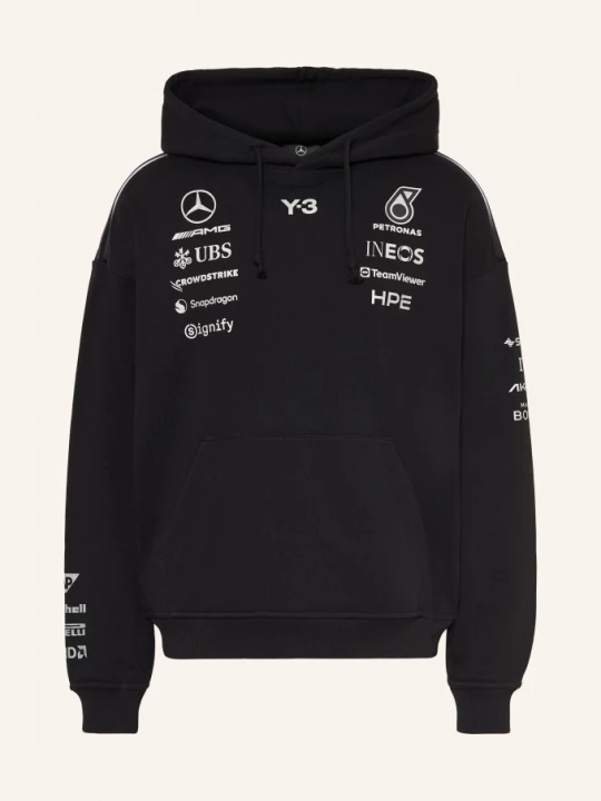 Obrázek produktu Y-3 Mikina S Kapucí Mercedes - Amg Petronas Formula One Team černá / stříbrná