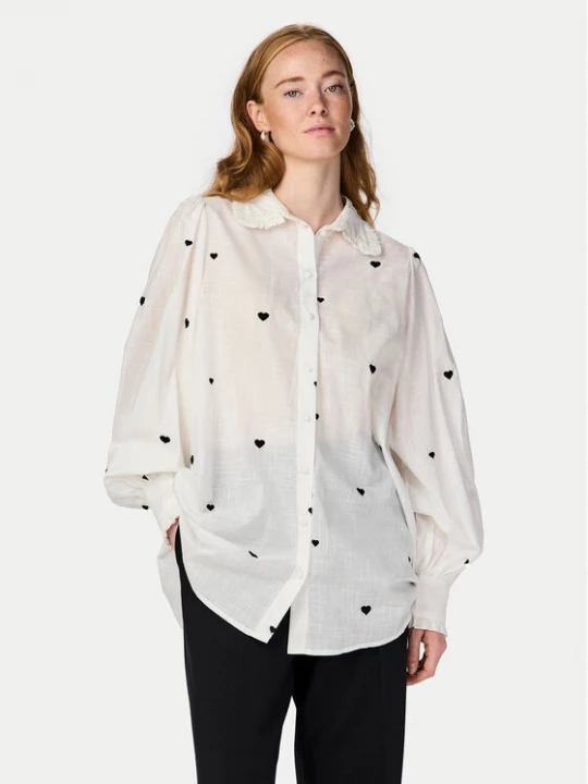 Obrázek produktu YAS Košile Heart 26027777 Bílá Regular Fit