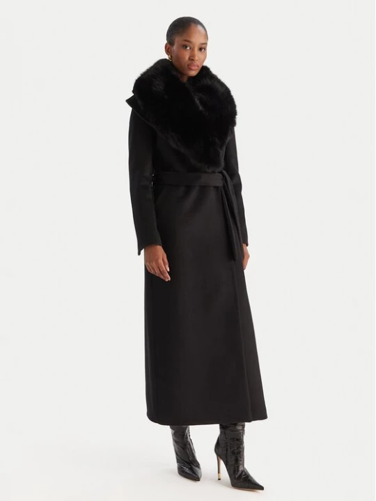 Obrázek produktu YES LONDON Vlněný kabát CD1218ECO Černá Regular Fit