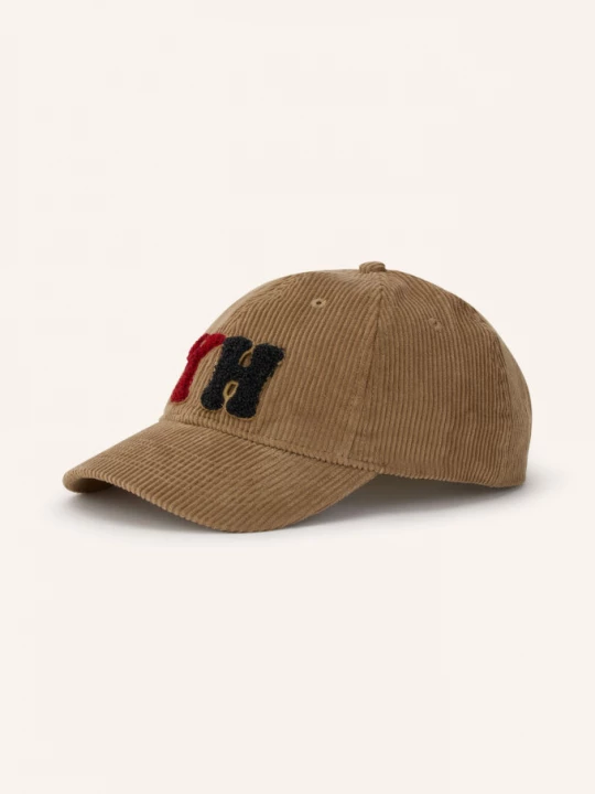 Obrázek produktu Yippie Hippie Cord-Cap velbloudí / tmavě šedá / neonově červená