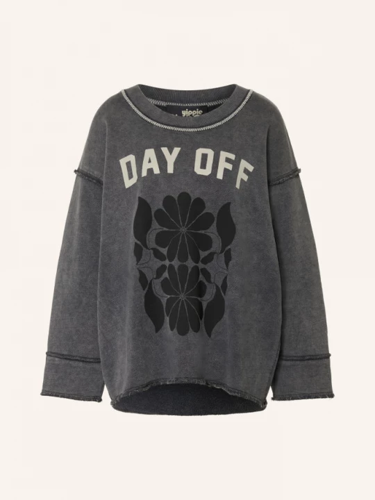 Obrázek produktu Yippie Hippie Mikina Oversized černošedá / režná / černá