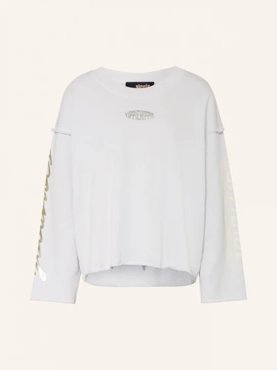 Obrázek produktu Yippie Hippie Oversized Mikina S Flitry černošedá / stříbrná / neonově oranžová