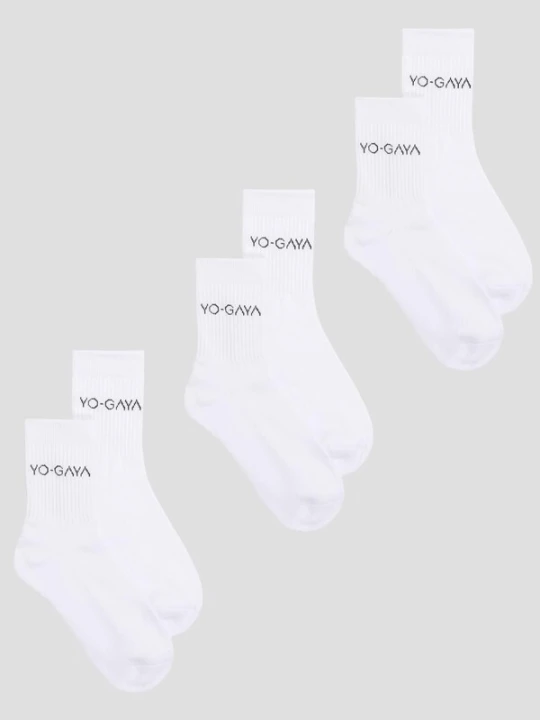 Obrázek produktu YO-GAYA Sportovní ponožky 'Socks - 3-Pack' bílá