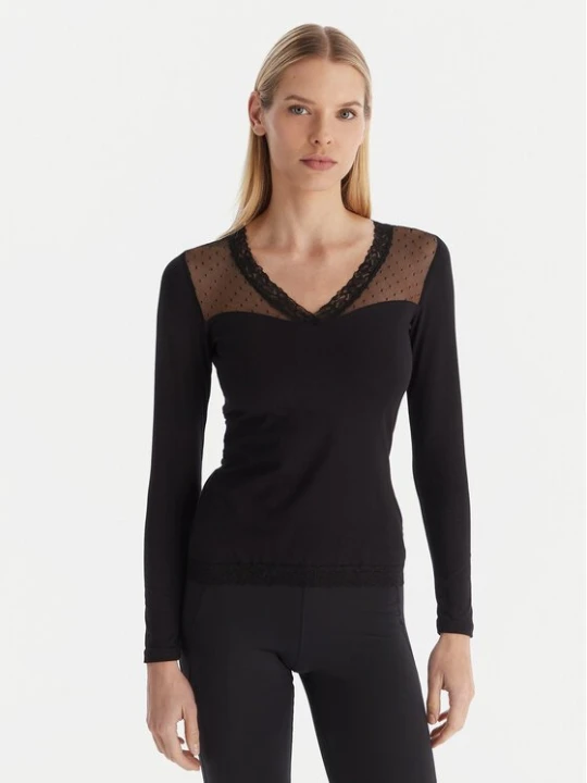 Obrázek produktu Ysabel Mora Pyžamová halenka 19479 Černá Slim Fit