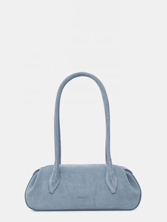 Obrázek produktu Yuzefi baguette kabelka dámská semišová OYSTER SHOULDER BAG MINI modrá