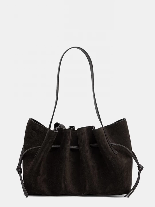 Obrázek produktu Yuzefi hobo kabelka dámská semišová SCALLOP SHOULDER hnědá