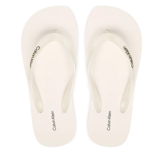 Obrázek produktu Žabky Calvin Klein Arwa - Metallic Pearlised Flip Flops HW0HW02956 Bílá