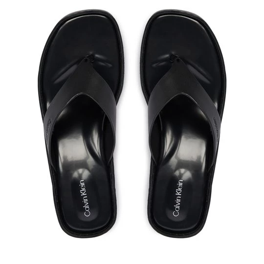 Obrázek produktu Žabky Calvin Klein Block Heel Sndl Thong Lth HW0HW02913 Černá