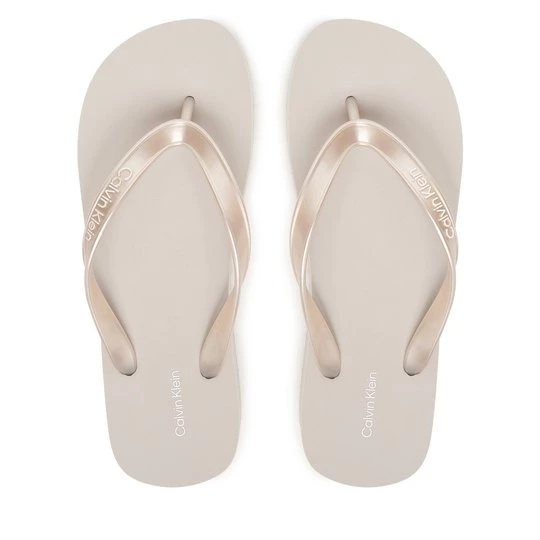 Obrázek produktu Žabky Calvin Klein Flatform Flip Flop Met Tpu HW0HW03120 Stříbrná