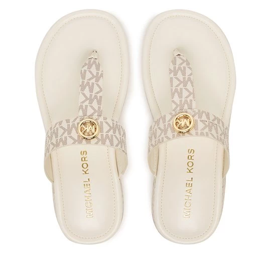Obrázek produktu Žabky MICHAEL Michael Kors Koya Flip Flap 40R6KOFA2B Krémová